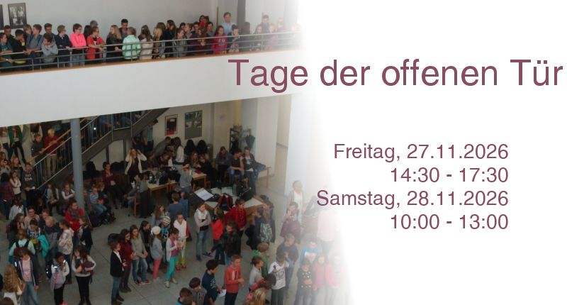 Besuchen Sie uns gerne an den Tagen der offenen Tür.